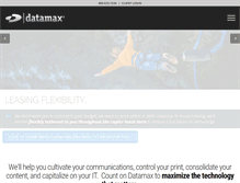 Tablet Screenshot of datamaxtexas.com